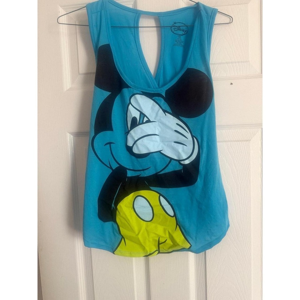 Disney Mickey Mouse Women's Blue Tank Top